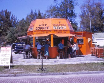 Set Of 2 Images Roadside Root Beer Stand 1951 - Set Of 2 Images