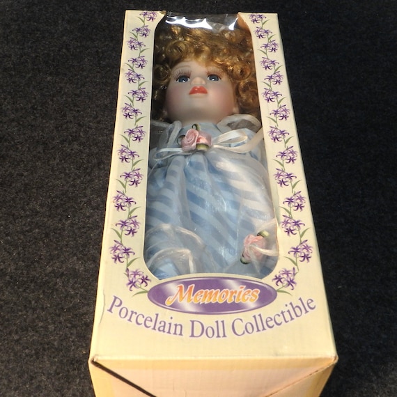 Vintage Susan M Harris Porcelain Doll Collectible in Original Box