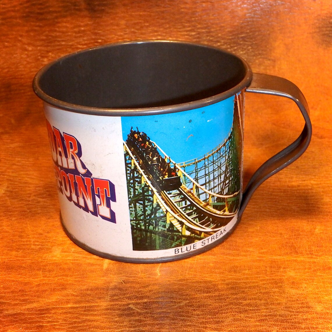 Cedar Point Tin Cup Amusement Park Souvenir Prize Etsy Israel