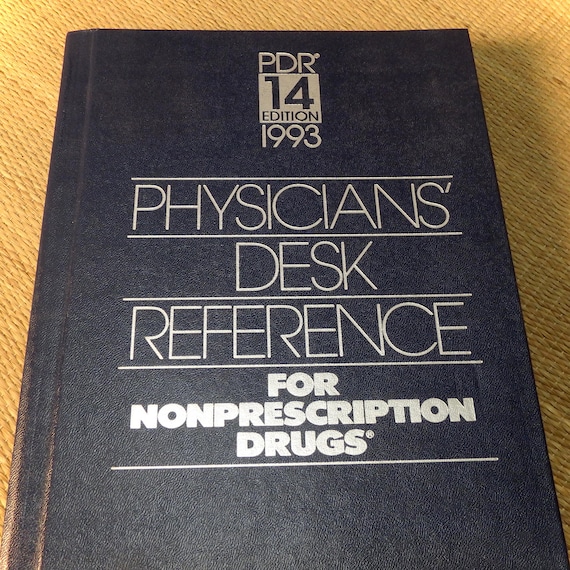 Pdr Physicians Desk Reference For Nonprescription Drugs Etsy