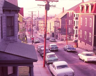 Historic 1960s Vintage Streets of Messina, Carlisle, Fall River, Snow train, Liberty NY,  Quincy - Set Of 5 Images