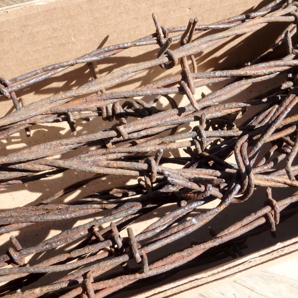 Vintage Barbed Wire Lengths - At Least 2 Different Types - Rusty Colorado Range Find