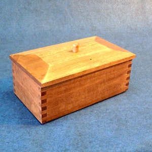 Wooden Trinket Box Made From Repurposed Recycled Wood Boards image 1