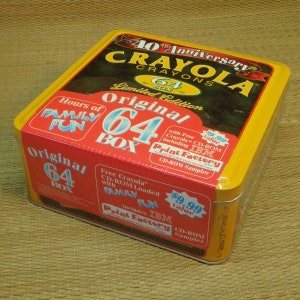 Crayola 40th Anniversary Collectible Tin Sealed - Original Shrink Wrap!