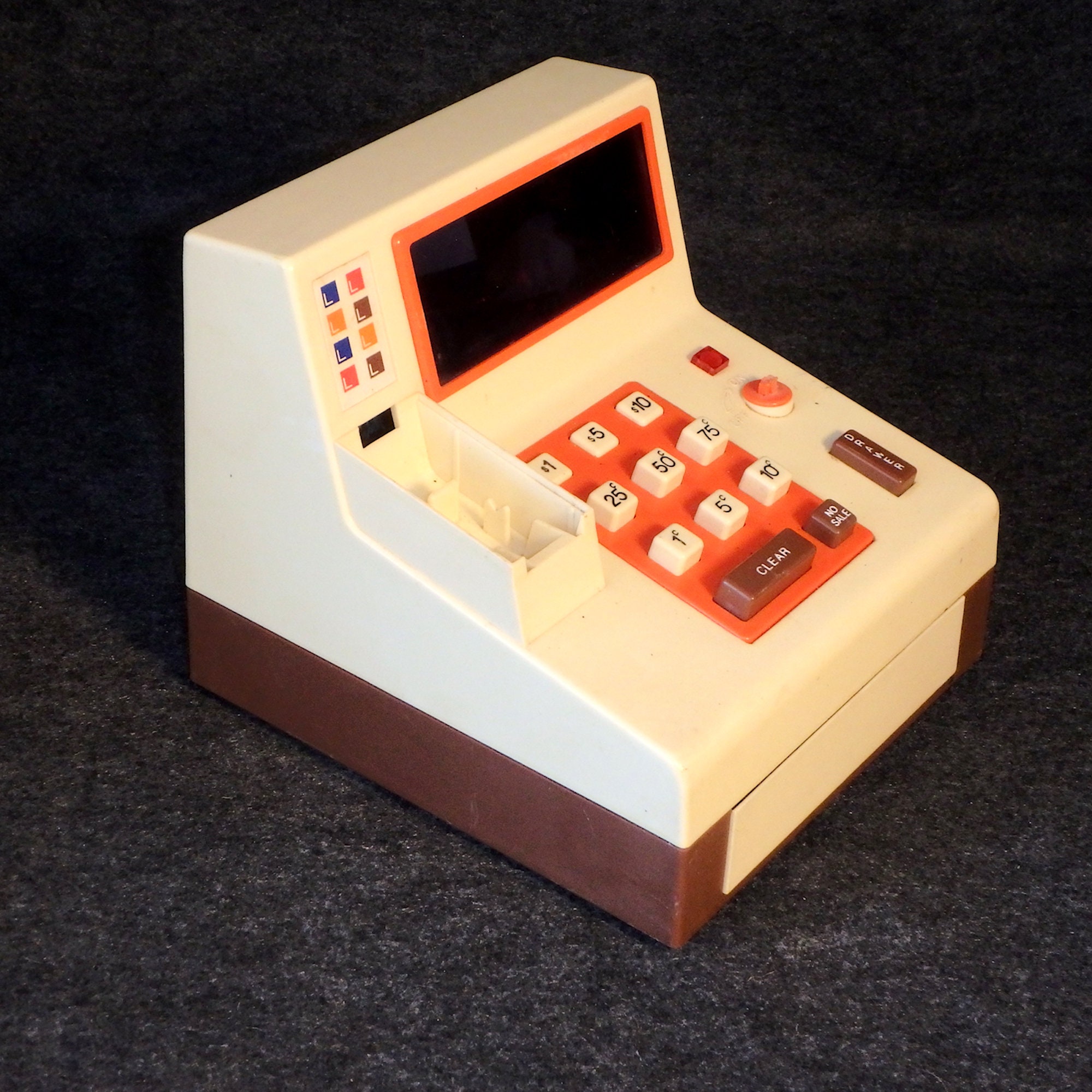 Vintage Toy Cash Register por Durham Industries Luces Etsy