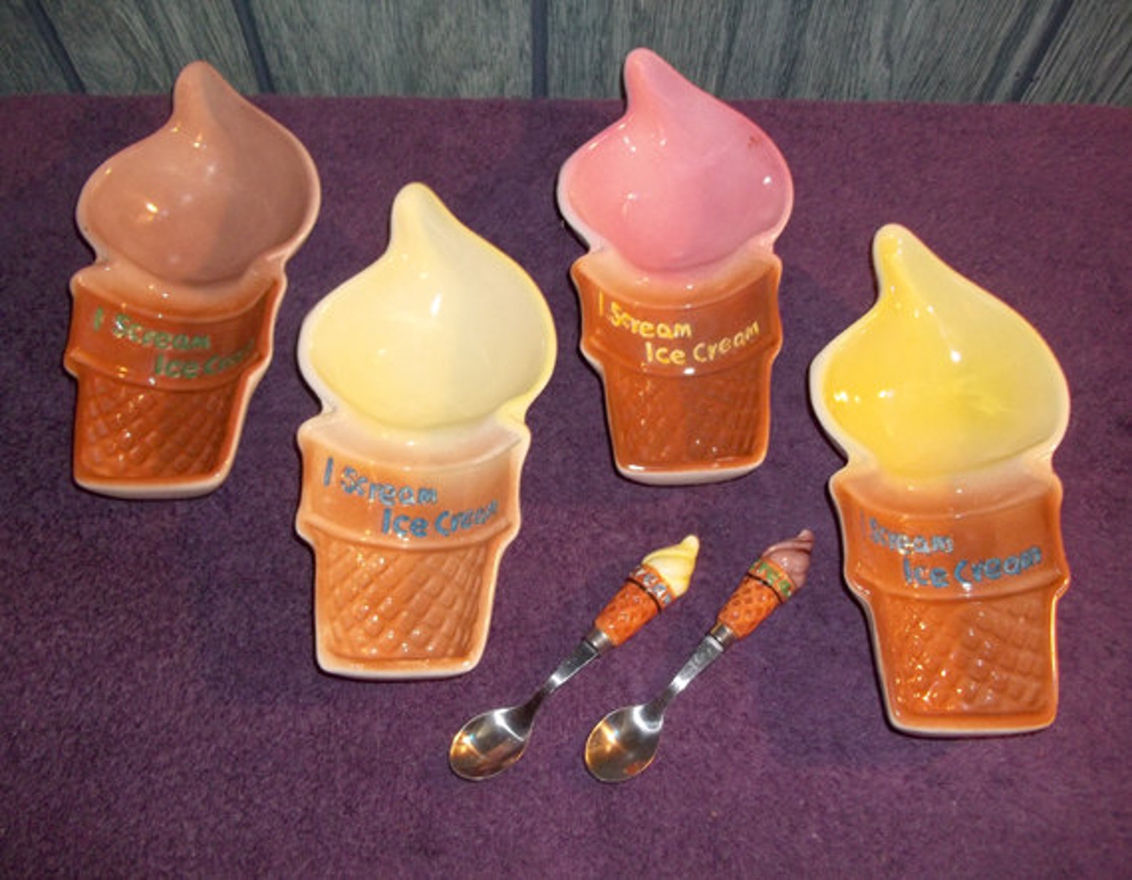 Vintage Ice Cream Serving Dishes Ceramic or Pottery With Etsy