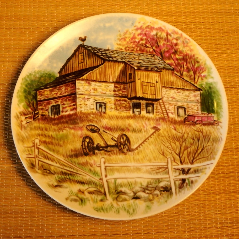 Beautiful Set Of 4 Decorative Plates Classic Country Etsy