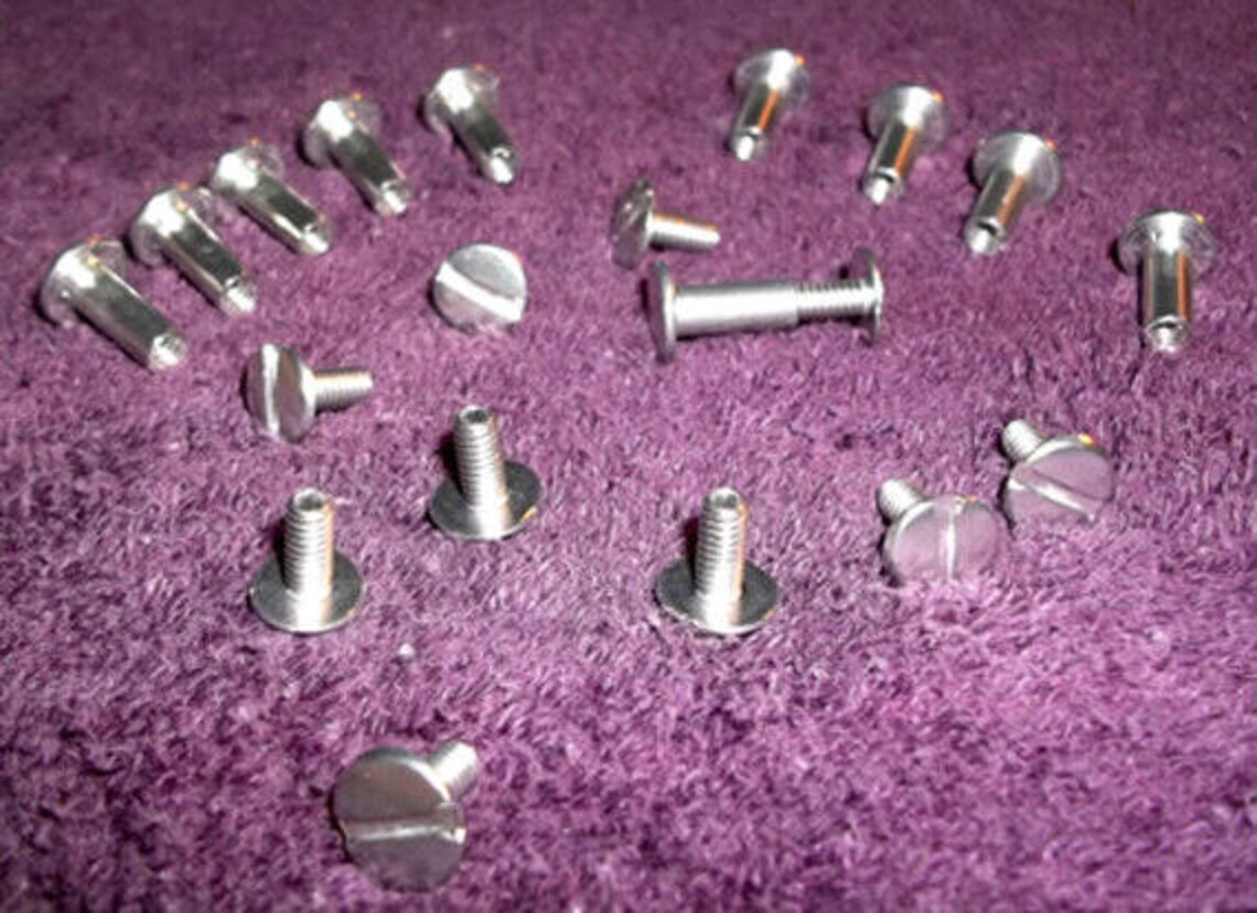 Aluminum Screw Posts Fasteners Package of 10 Sets Half Inch Etsy