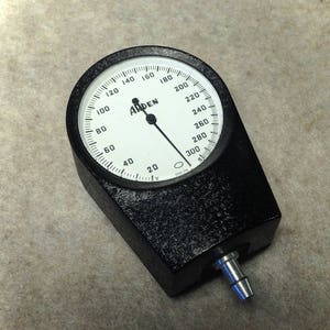 Taylor Instrument Gauge from Old Blood Pressure Sphygmomanometer  - Made In USA Asheville, NC