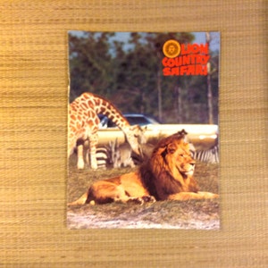 Vintage Lion Country Safari Souvenir Booklet, Florida, c. 1960's image 1