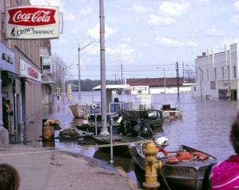 Set Of 5 Images Hannibal MO Flood 1973 - Set Of 5 Images