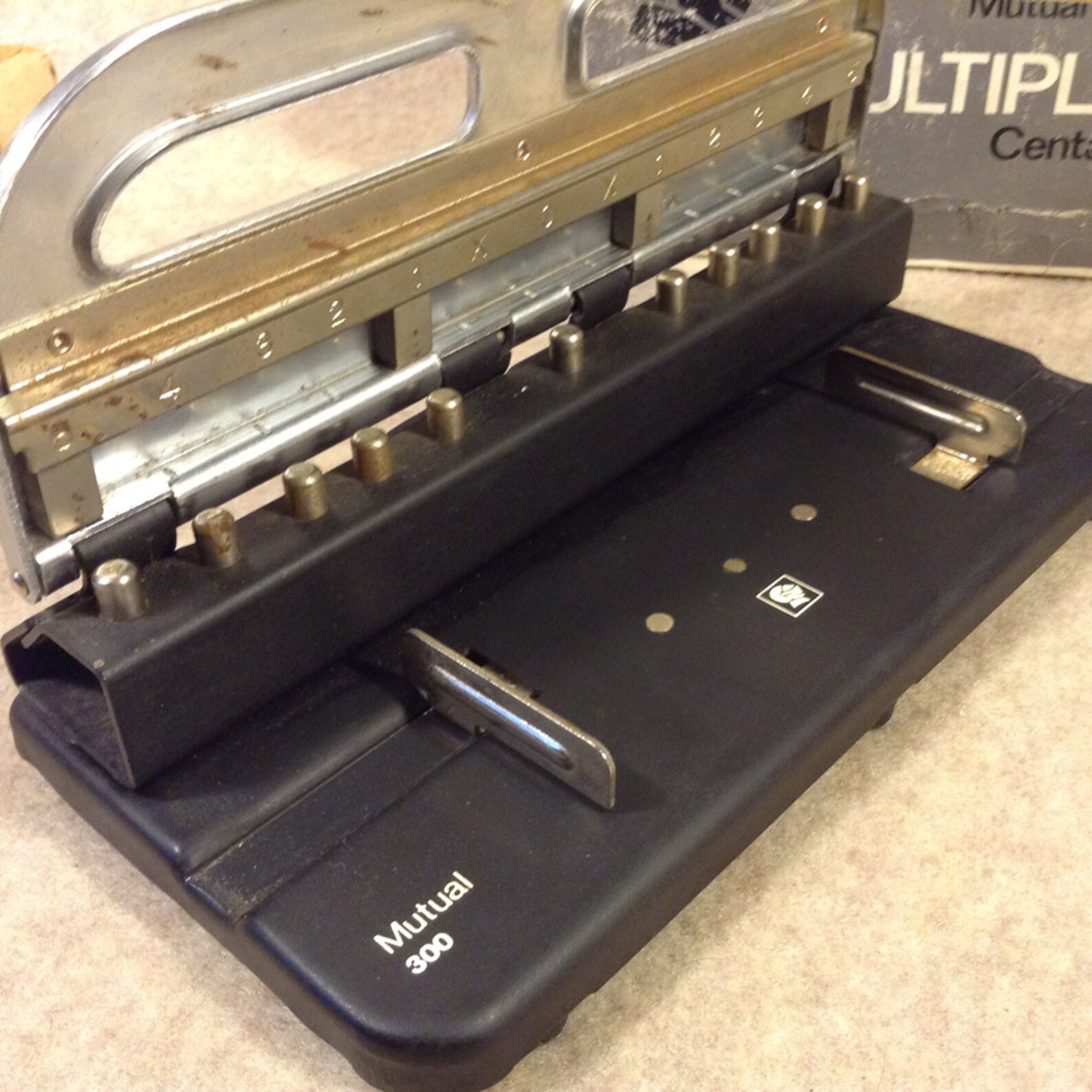 Vintage Paper Punch up to 4 Holes at a Time Mutual Number Etsy