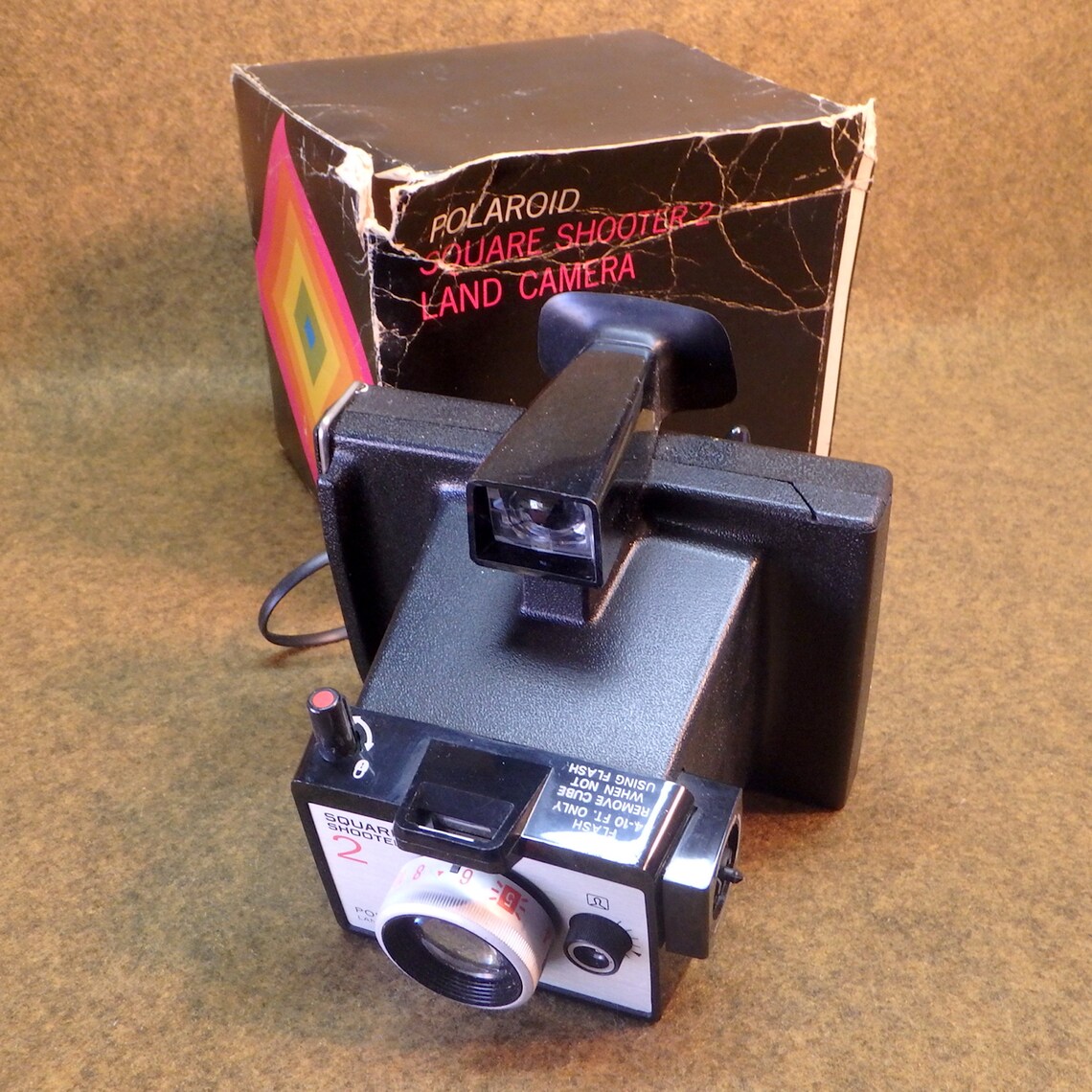 Vintage Polaroid Square Shooter 2 Land Camera Very Clean Etsy