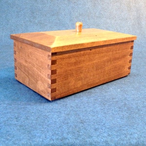 Wooden Trinket Box Made From Repurposed Recycled Wood Boards image 3