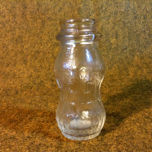 Vintage Bireley's Milk or Juice Bottle - Hollywood, California - 6 3/4 ounce size - Clear Embossed Bottle