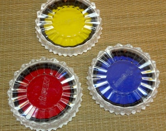 Vintage Camera Filter Set 62mm in Red, Blue, Yellow  Made by Tiffen