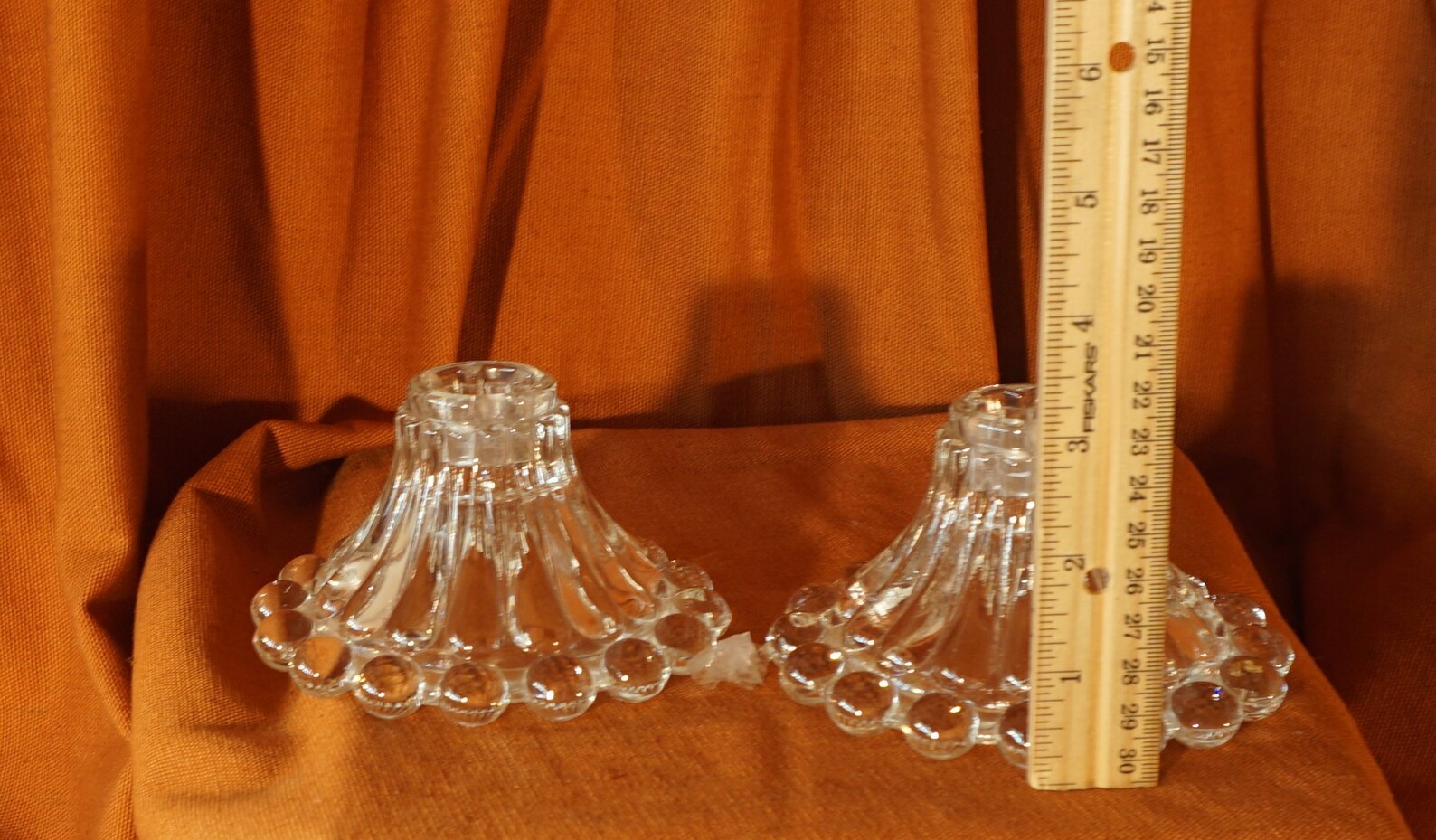 Vintage Candlewick Candle Holders by the Imperial Glass Co. Made in
