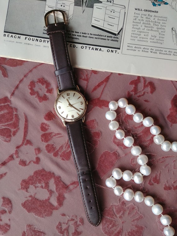 Vintage Gold 9KT "Mad Men" Tissot Watch
