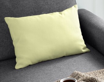 Pale Yellow Lumbar Pillow, 20x14 Pillow, Throw Pillow Cover, Pillow Cover with Insert, Pillow Covers Lumbar, Yellow Pillow Cover, Pastel