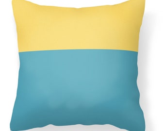 Yellow and Blue Pillow Cover, Blue Pillow Covers, Orange Pillow Covers, Yellow Pillow Covers, Red Pillow Covers, Decorative Pillows