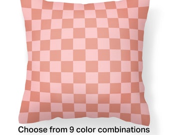 Checkerboard Pillow Cover, Farmhouse Home Decor