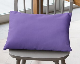 Light Purple Outdoor Pillow, Square or Lumbar, Insert Included, Outdoor Patio Decor, Waterproof and Mildew Proof Pillow, 18x18 inch Pillow