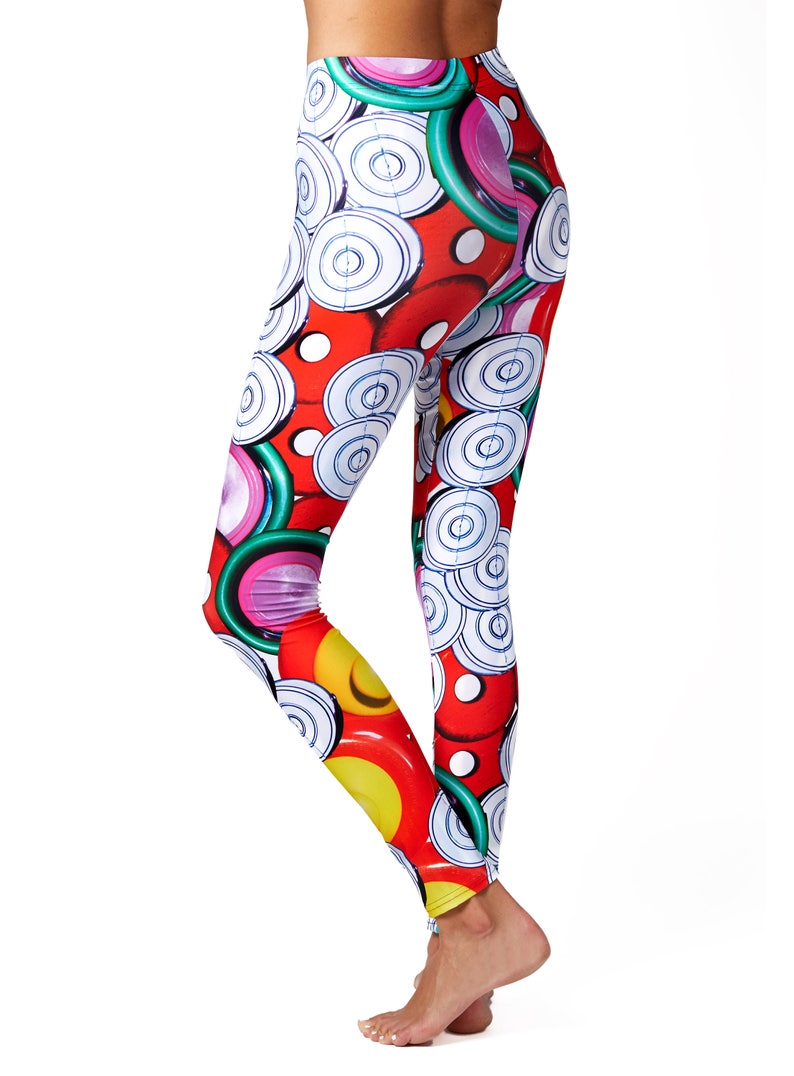 Abstract Art Leggings Festival Leggings Art Yoga Leggings Patterned Leggings Leggings for Women Cool Leggings