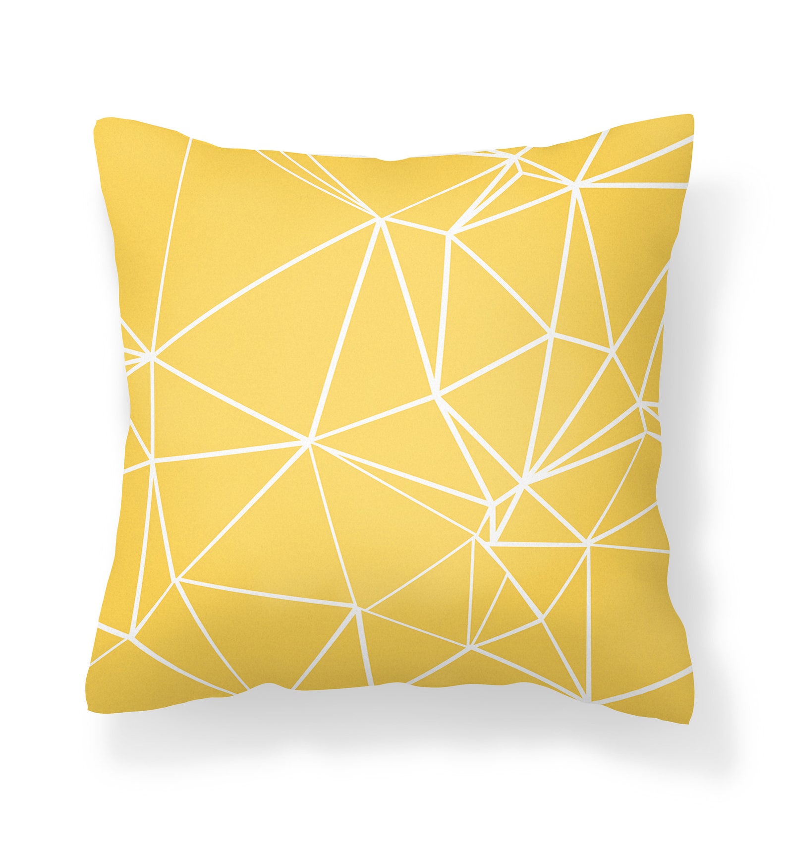 Yellow Outdoor Pillows in Geometric Design Outdoor Yellow Etsy