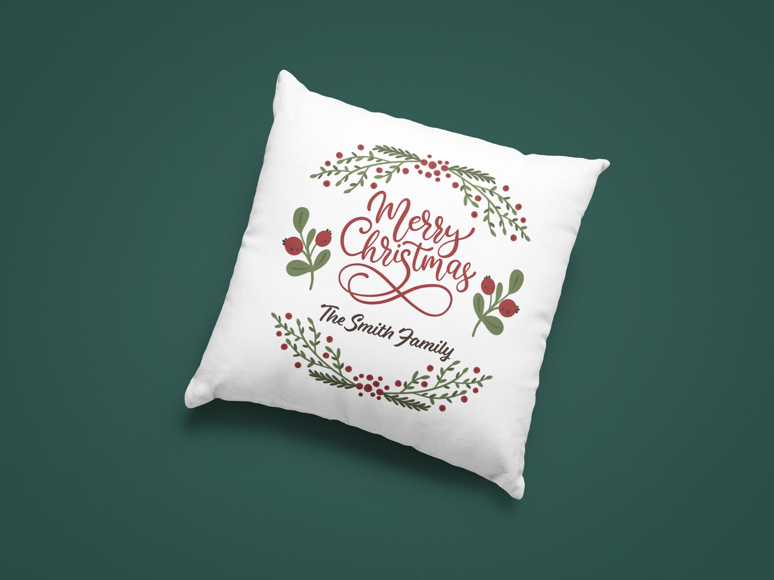 Personalized Christmas Throw Pillows Farmhouse Home Decor Etsy