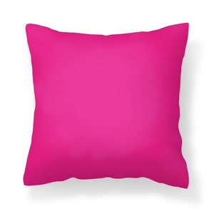 Hot Pink Throw Pillow, Decorative Pillows, Throw Pillows with Inserts, Throw Pillow Covers, Bright Pink Pillow, 26x26 pillow Cover Pink