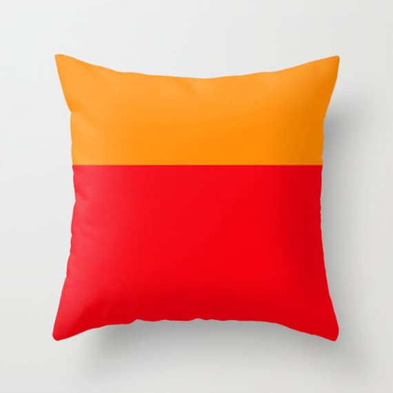 Bright orange pillows 2025