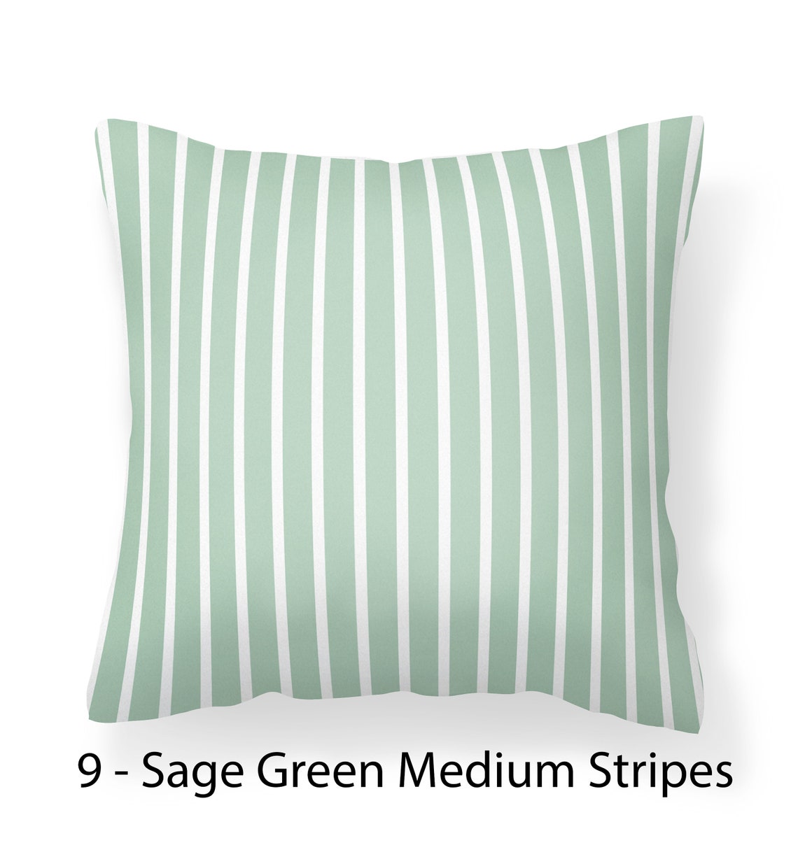 Sage Green Pillow Cover Green Striped Pillow Cover Green | Etsy