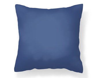 Blue Throw Pillow Cover, 18x18 Pillow Cover Blue, Sapphire Blue Pillow Cover, Blue Throw Pillow, 26x26 Pillow Cover, Solid Blue Pillow Cover