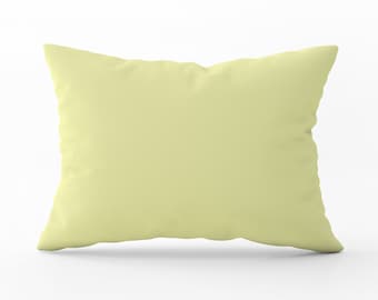 Pale Yellow Lumbar Pillow, 20x14 Pillow, Throw Pillow Cover, Pillow Cover with Insert, Pillow Covers Lumbar, Yellow Pillow Cover, Pastel