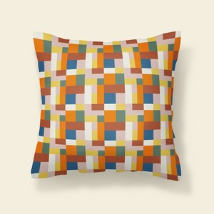 Cojín de exterior con estampado, cojín de exterior con inserto, cojines decorativos de exterior, cojín de exterior naranja, cojín de porche, decoración de porche