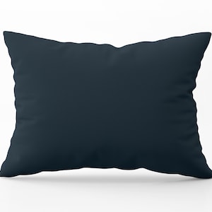Prussian Blue Lumbar Pillow, 20x14 Pillow, Throw Pillow Cover, Pillow Cover with Insert, Pillow Covers Lumbar, Prussian Blue Pillow Cover