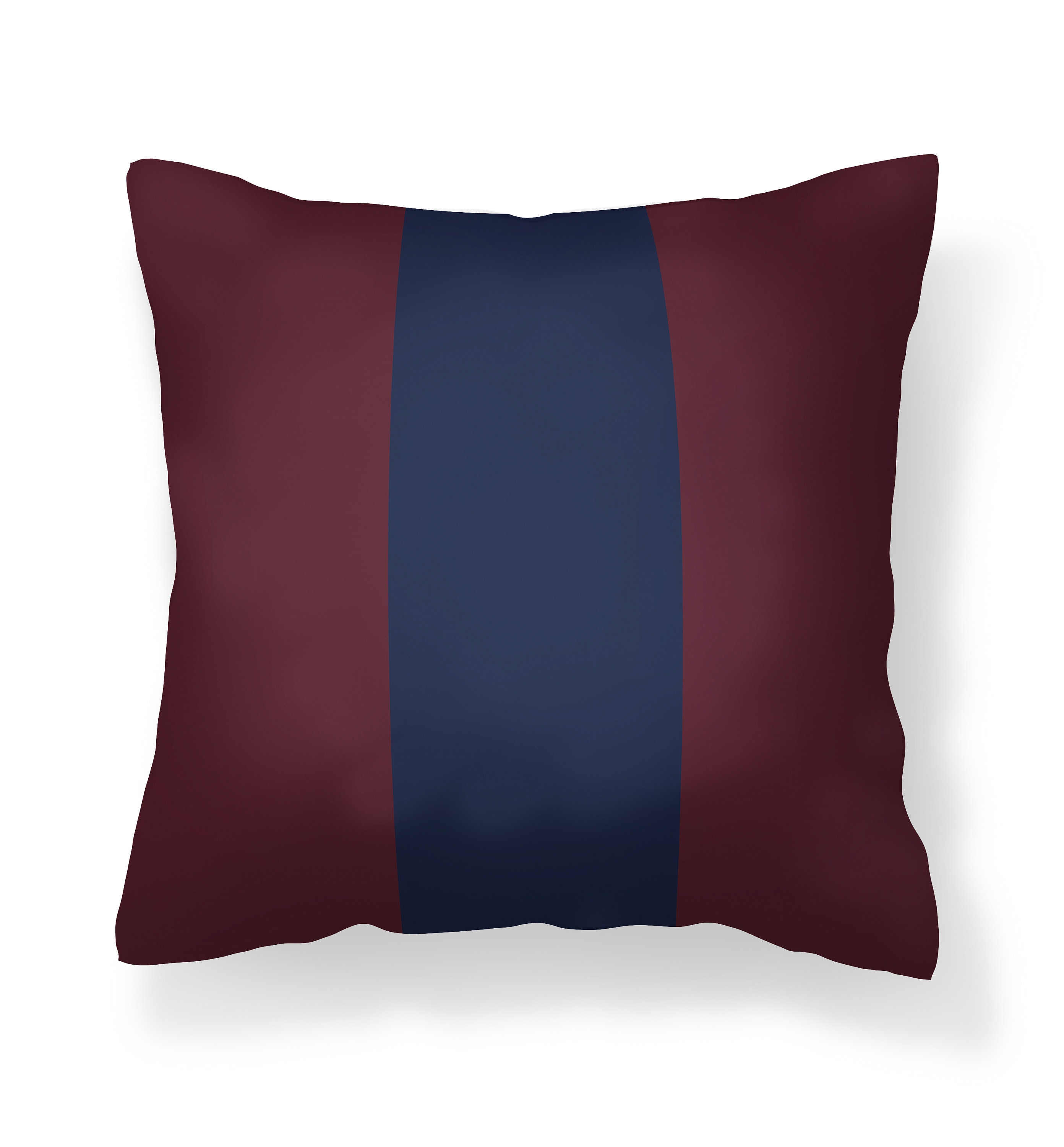 Navy and hotsell burgundy throw pillows