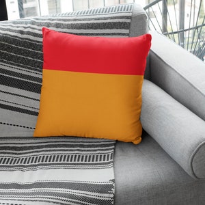 Orange Pillow Cover, Bright Pillows, Red and Orange Pillow Cover, Decorative Pillows, 14x14, 16x16, 18x18, 20x20, 26x26, Orange Throw Pillow image 10