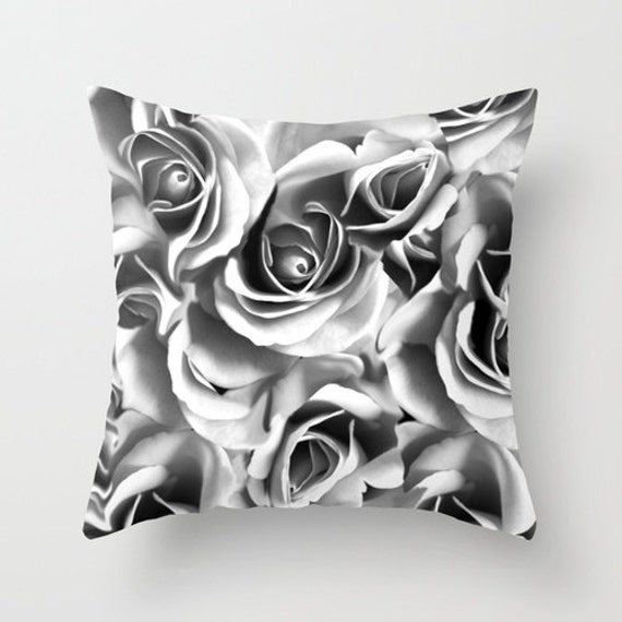 Decorative Pillow Covers Roses Pillow Cover BohoBlack and Etsy