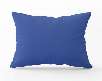 Cobalt Blue Lumbar Pillow, 20x14 Pillow, Throw Pillow Cover, Pillow Cover with Insert, Pillow Covers Lumbar, Cobalt Blue Pillow Cover