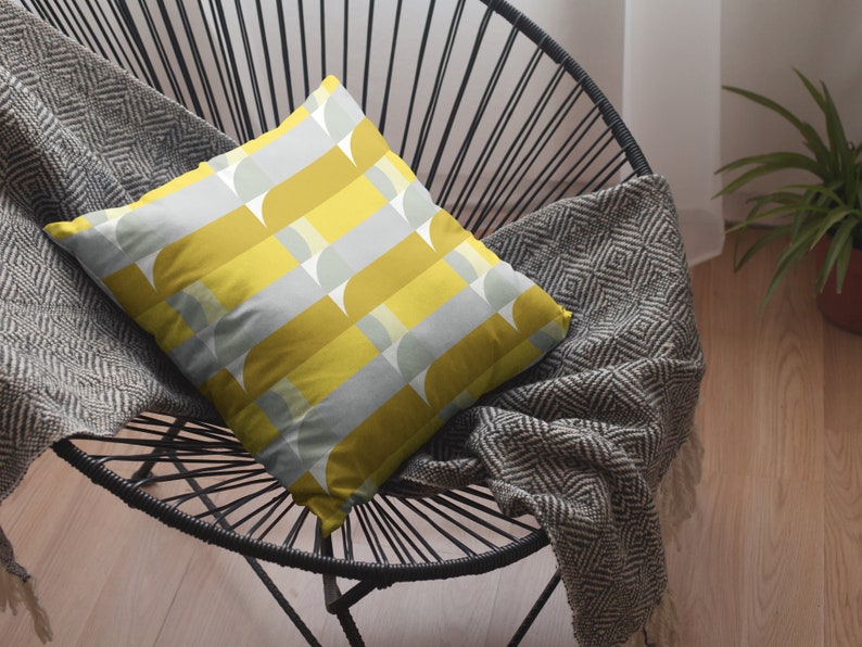 Yellow Outdoor Pillow Outdoor Yellow Pillow 16x16 Yellow Etsy