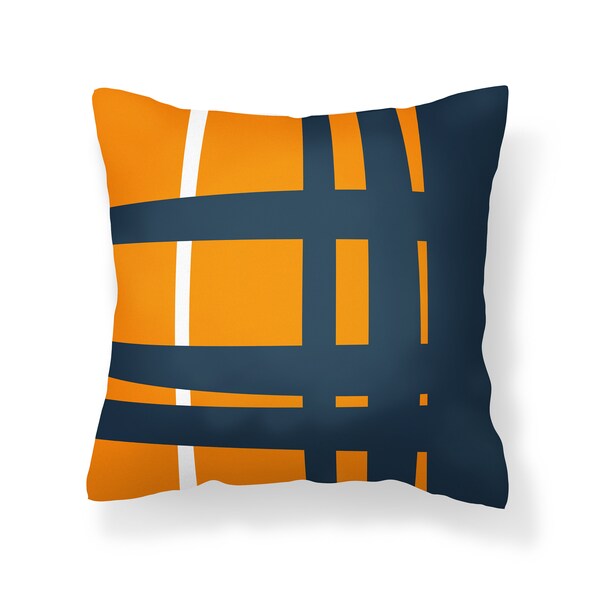 Orange Toss Pillow Etsy