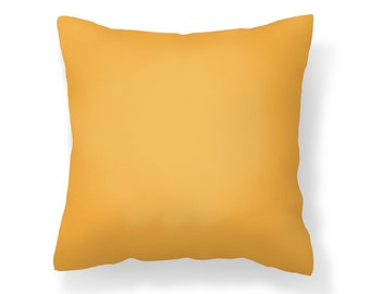 Mustard Yellow Throw Pillow, Mustard Yellow Pillow Cover, Decorative Pillows, Mustard Cushion Cover, Pillow Covers 18x18, 20x20, 16x16