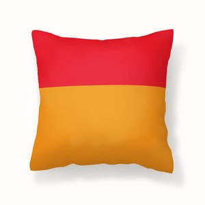 Orange Pillow Cover, Bright Pillows, Red and Orange Pillow Cover, Decorative Pillows, 14x14, 16x16, 18x18, 20x20, 26x26, Orange Throw Pillow image 1