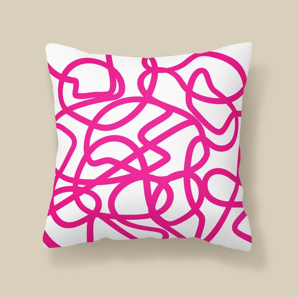 Hot Pink Pillow Etsy
