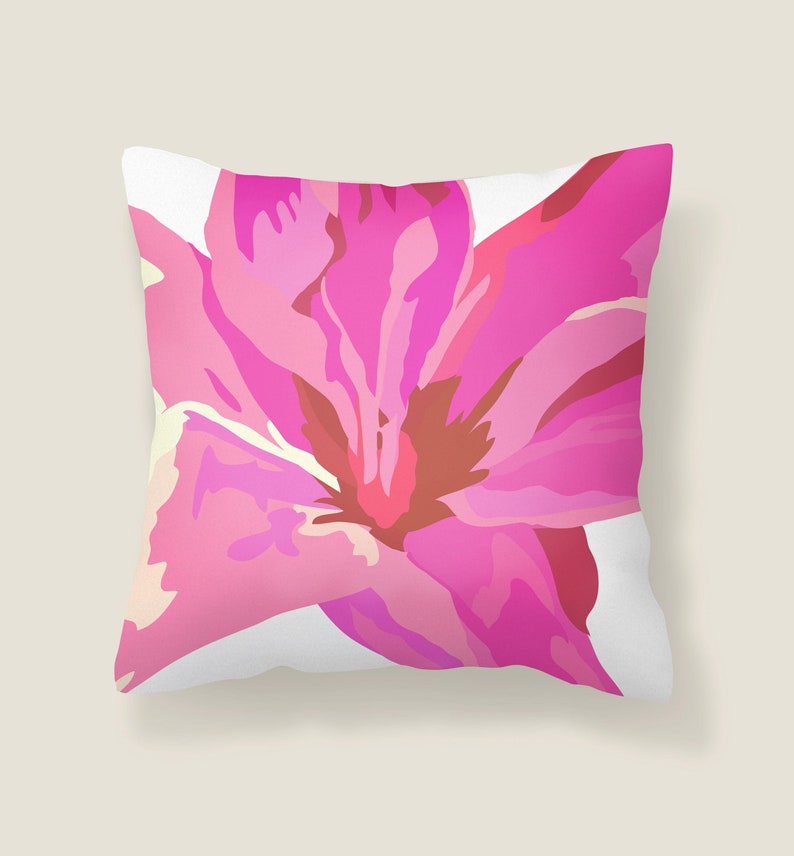 Pink Flower Pillow