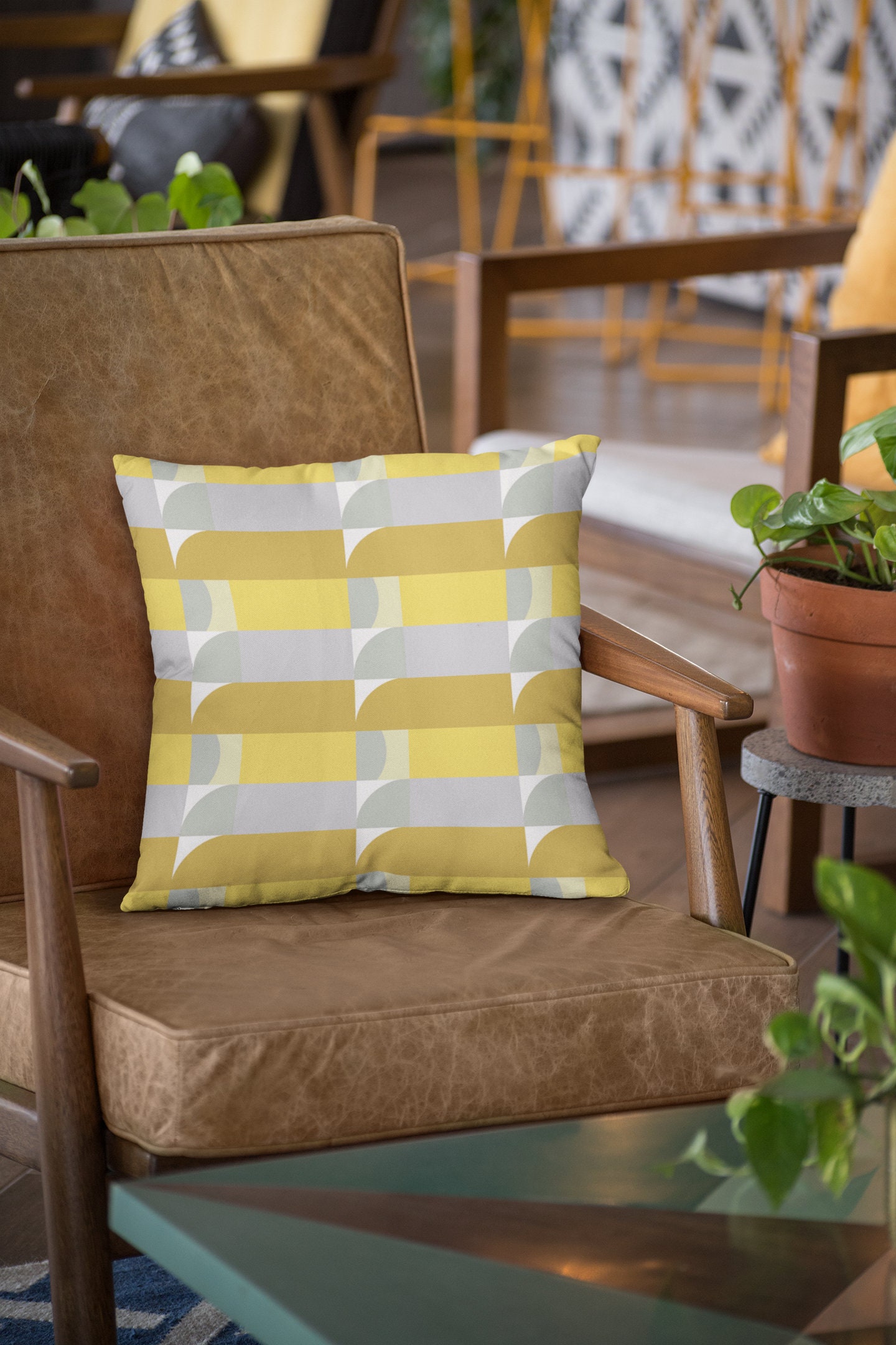 Yellow Outdoor Pillow Outdoor Yellow Pillow 16x16 Yellow Etsy