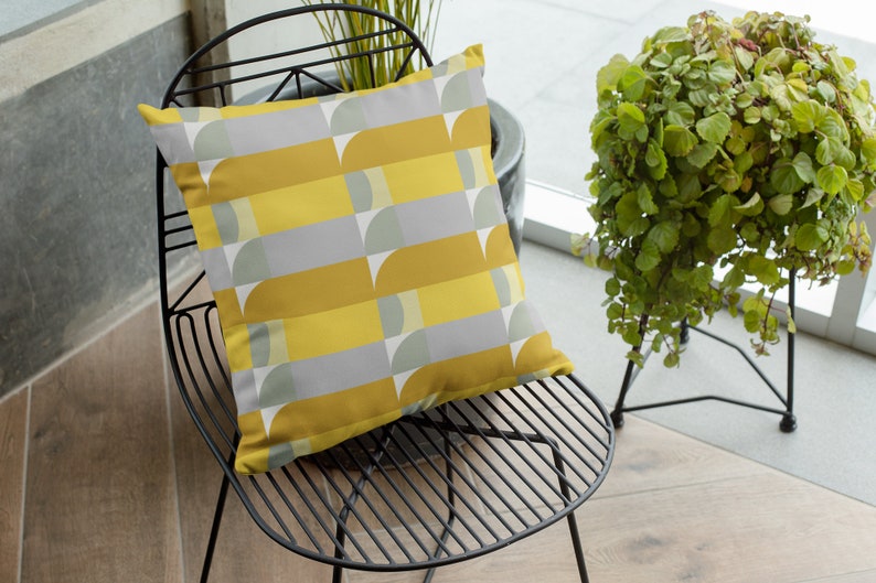 Yellow Outdoor Pillow Outdoor Yellow Pillow 16x16 Yellow Etsy