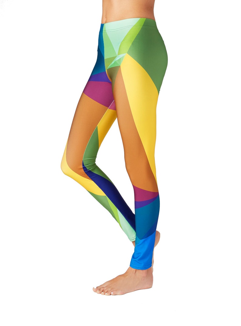 geometric yoga pants