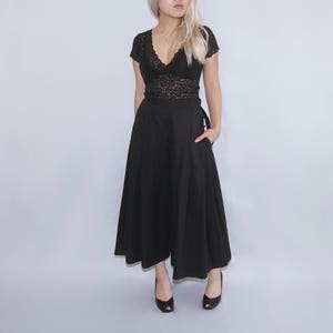 FREE SHIPPING High waist wide leg pleated culottes / capri / palazzo pants trousers, retro, gothic